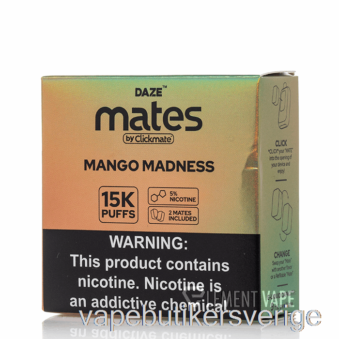 Vape Sverige 7 Daze Mate Pods Mango Madness